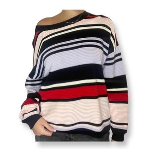 Oversized striped sweater